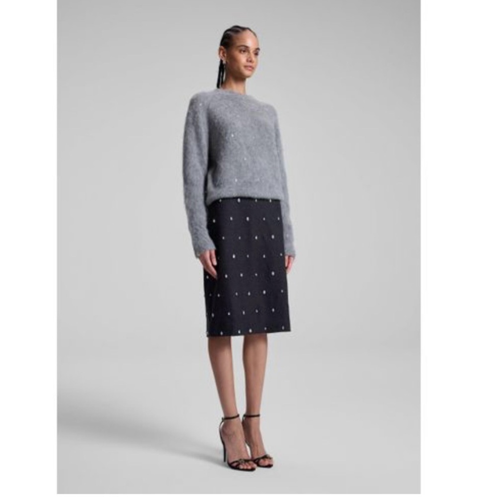 A.L.C. Opal Embellished Wool Pencil Skirt - Picture 3 of 6